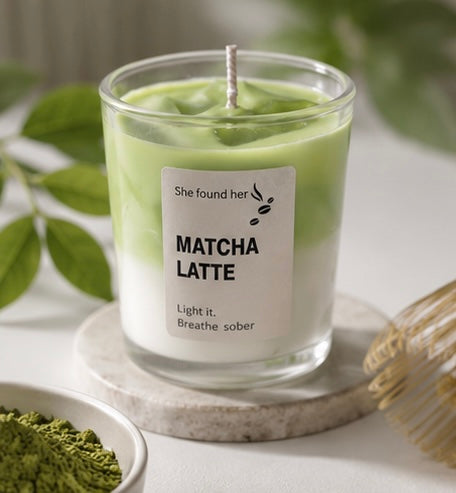 Iced Matcha Latte Kerze
